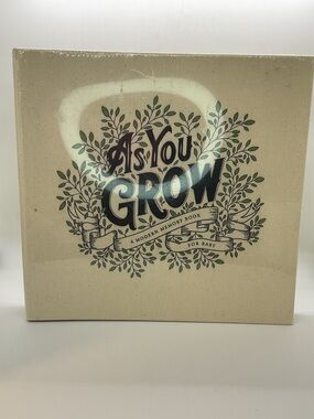 New As You Grow Linen Cover Baby Modern Memory Book